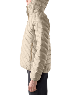 Haglöfs Women's Sarna Mimic 2 Hooded Jacket, Chalk Beige - view 2, Chalk Beige