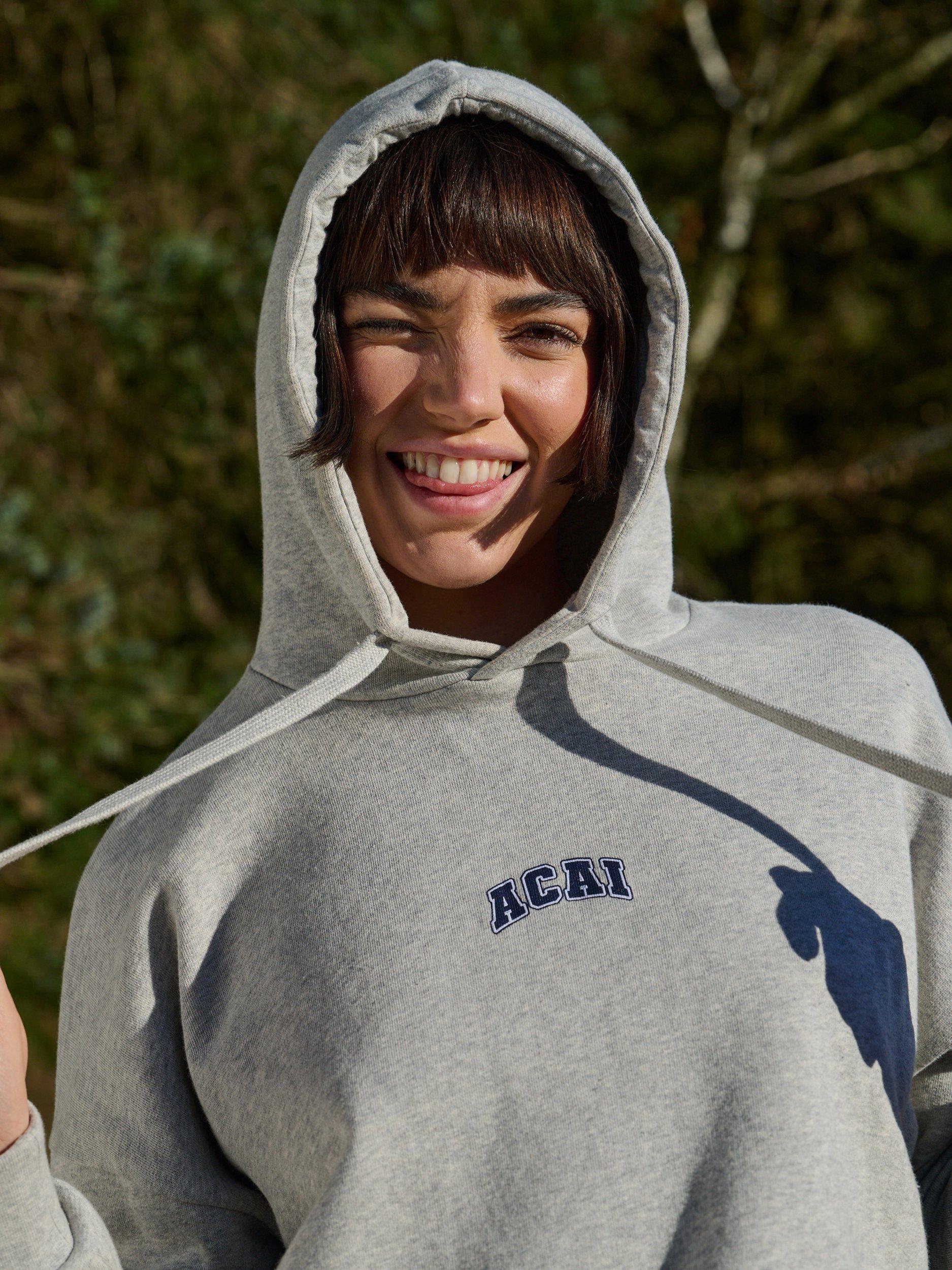Product image 4 of 5, which shows ACAI Retreat Logo Hoodie, Grey Marl, 6-8