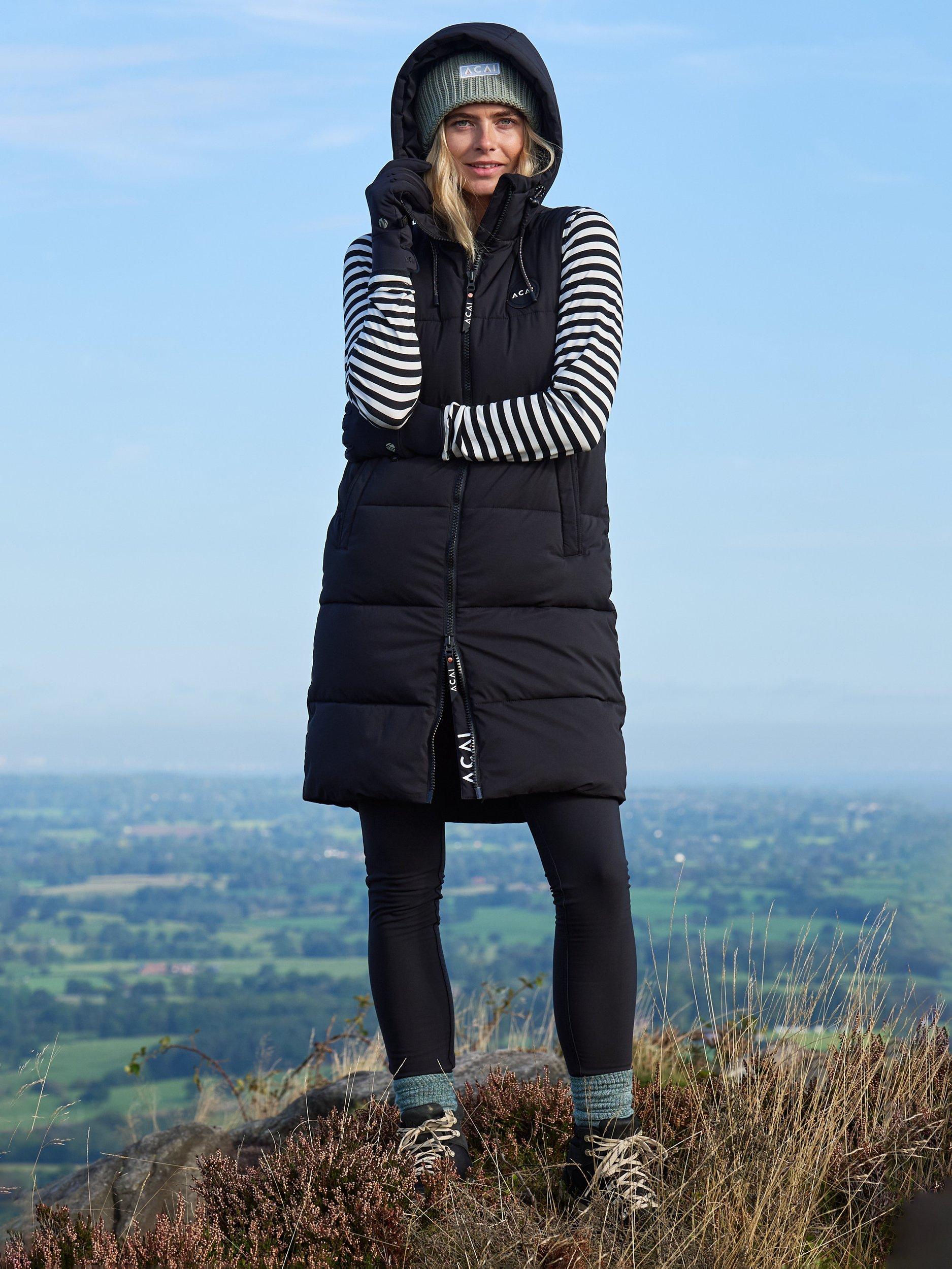Product image 1 of 4, which shows ACAI Envelop Longline Gilet, Black, 6