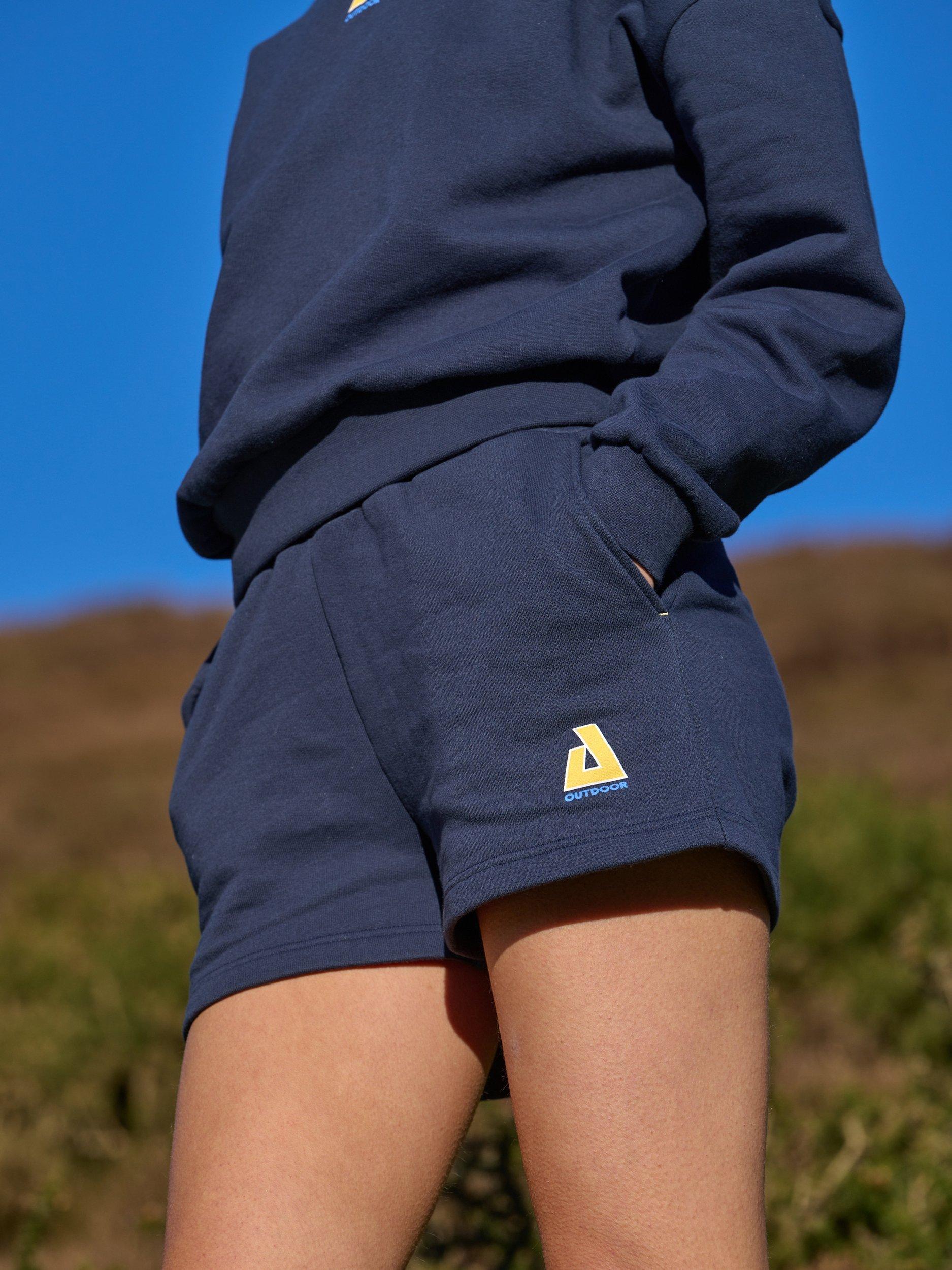 Product image 4 of 6, which shows ACAI Retreat Sweat Shorts, Deep Navy, 6-8