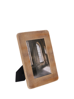 Libra Interiors Sophia Beaded Photo Frame - view 2, Brown