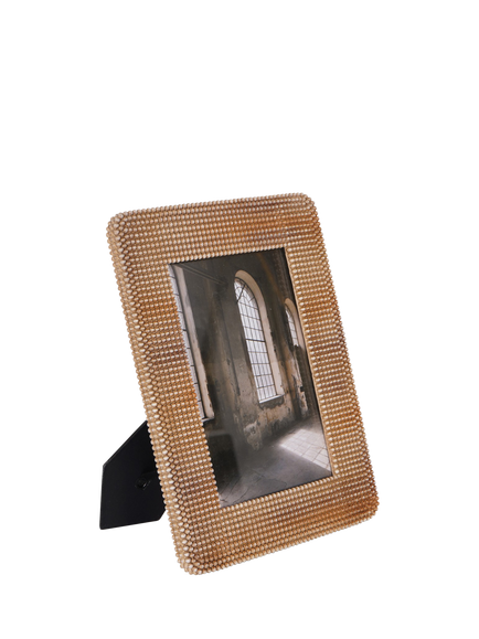 Libra Interiors Sophia Beaded Photo Frame - view 2, Brown