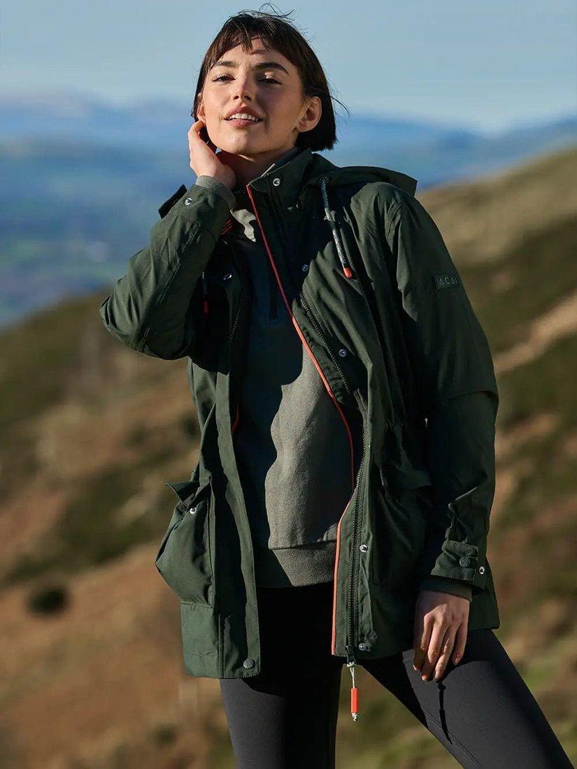 Product image 3 of 3, which shows ACAI Women's River Waterproof Jacket, Deep Khaki, 6