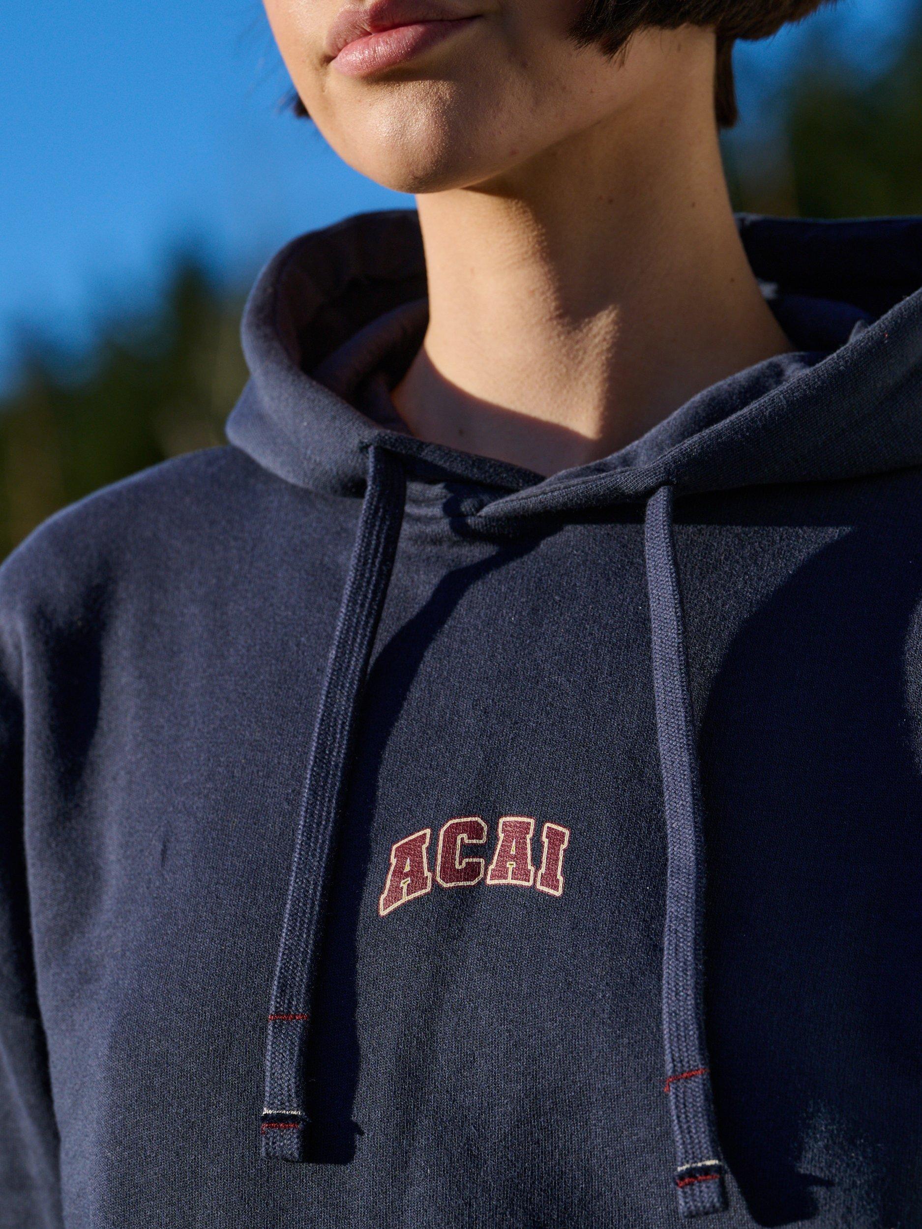 Product image 3 of 6, which shows ACAI Retreat Logo Hoodie, Deep Navy, 6-8