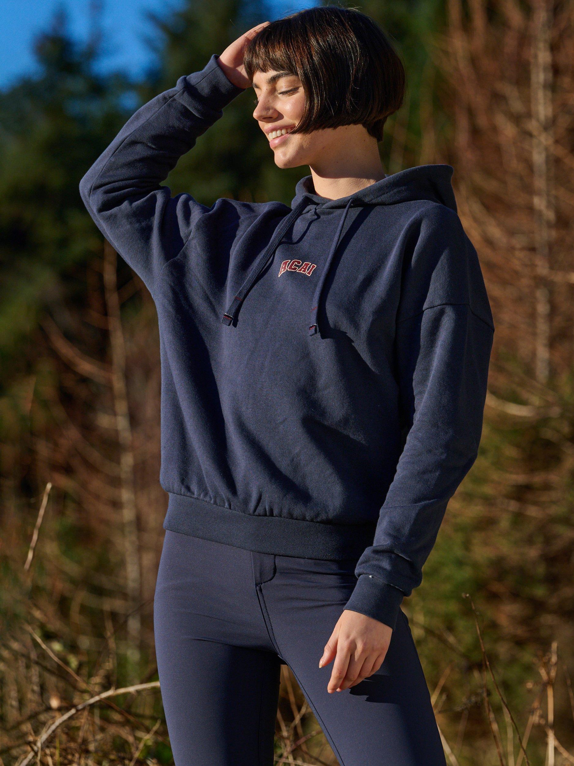Product image 6 of 6, which shows ACAI Retreat Logo Hoodie, Deep Navy, 6-8