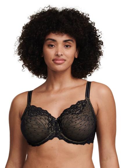 Chantelle Rive Gauche Full Coverage Underwired Bra, Black