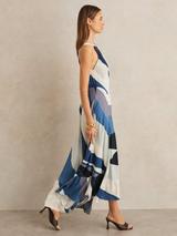 Reiss Petite Zoey Midi Dress, Teal