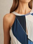 Reiss Imogen Stripe Maxi Dress, Blue