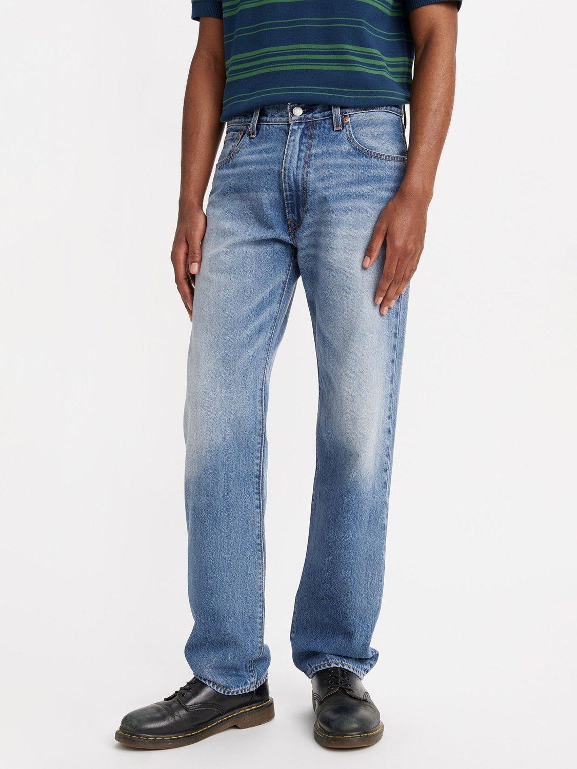 Product image 4 of 6, which shows Levi's 555 Cotton Relaxed Straight Slim Denim Jeans, Indigo Champion, 30S