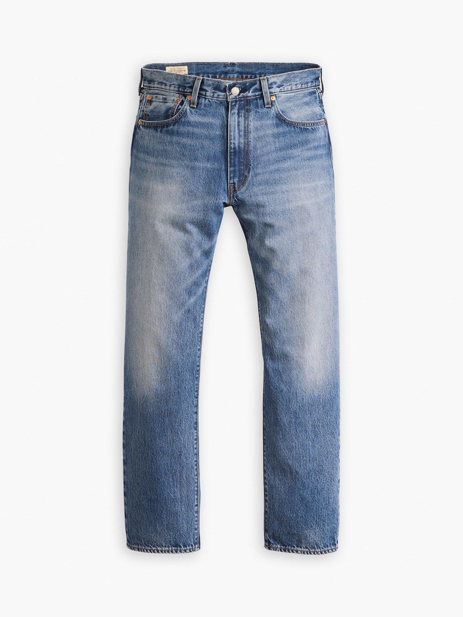 Product image 5 of 6, which shows Levi's 555 Cotton Relaxed Straight Slim Denim Jeans, Indigo Champion, 30S