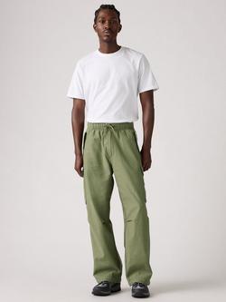 Levi's Cotton Baggy Cargo Trousers, Four Leaf Clover, Four Leaf Clover