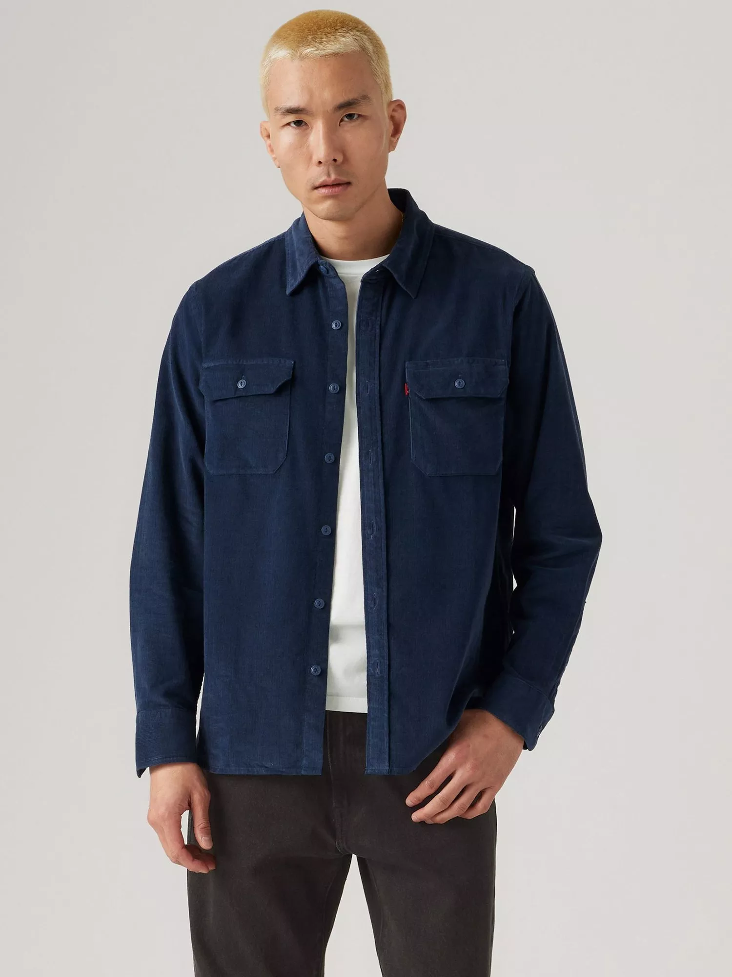 その他 TEN CORDUROY SHIRT NAVY S Project Cece | Corduroy Shirt Dark Navy