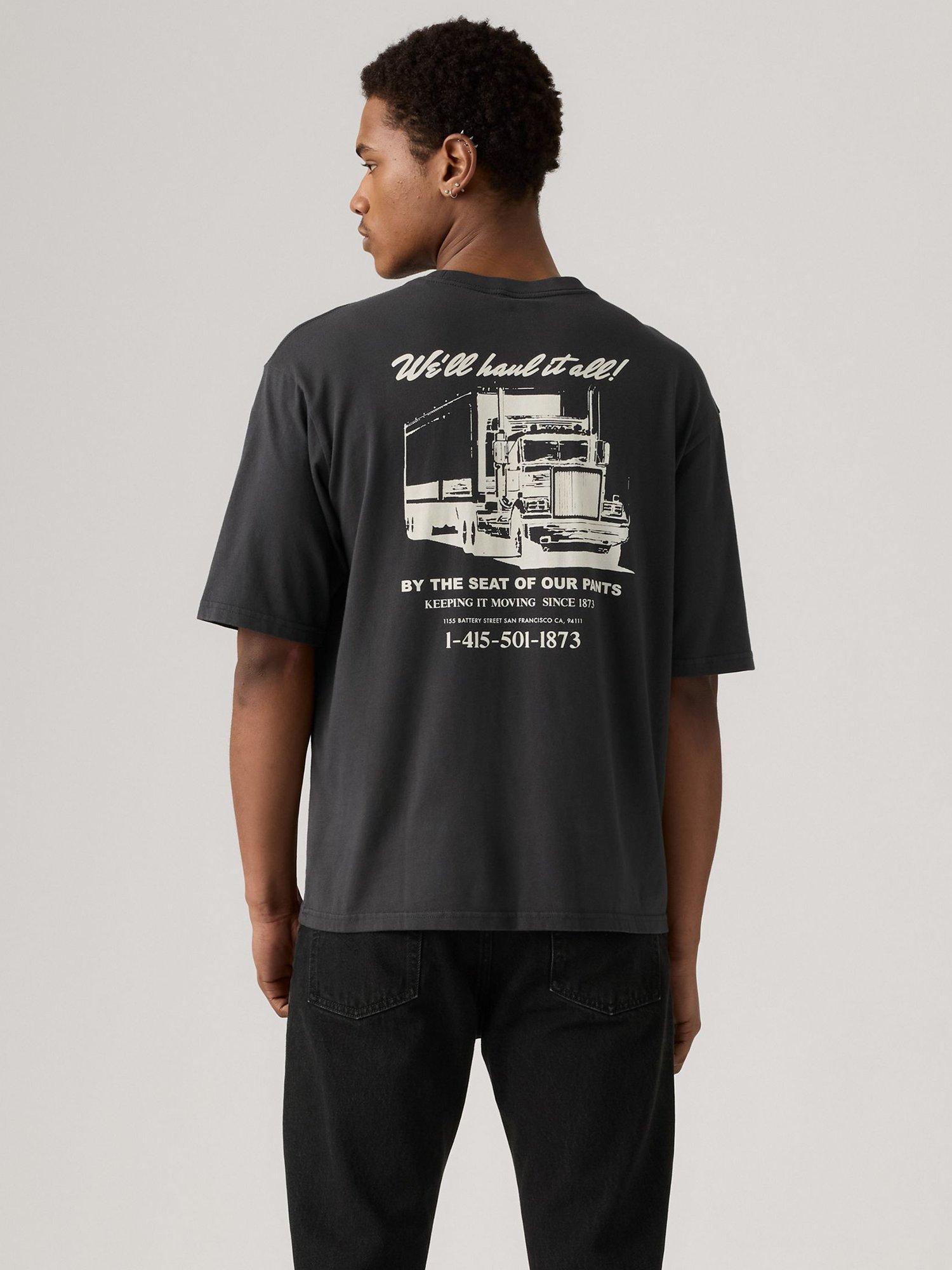 Product image 2 of 5, which shows Levi's Cotton Graphic Short Sleeve Crew Neck T-Shirt, Phantom, S