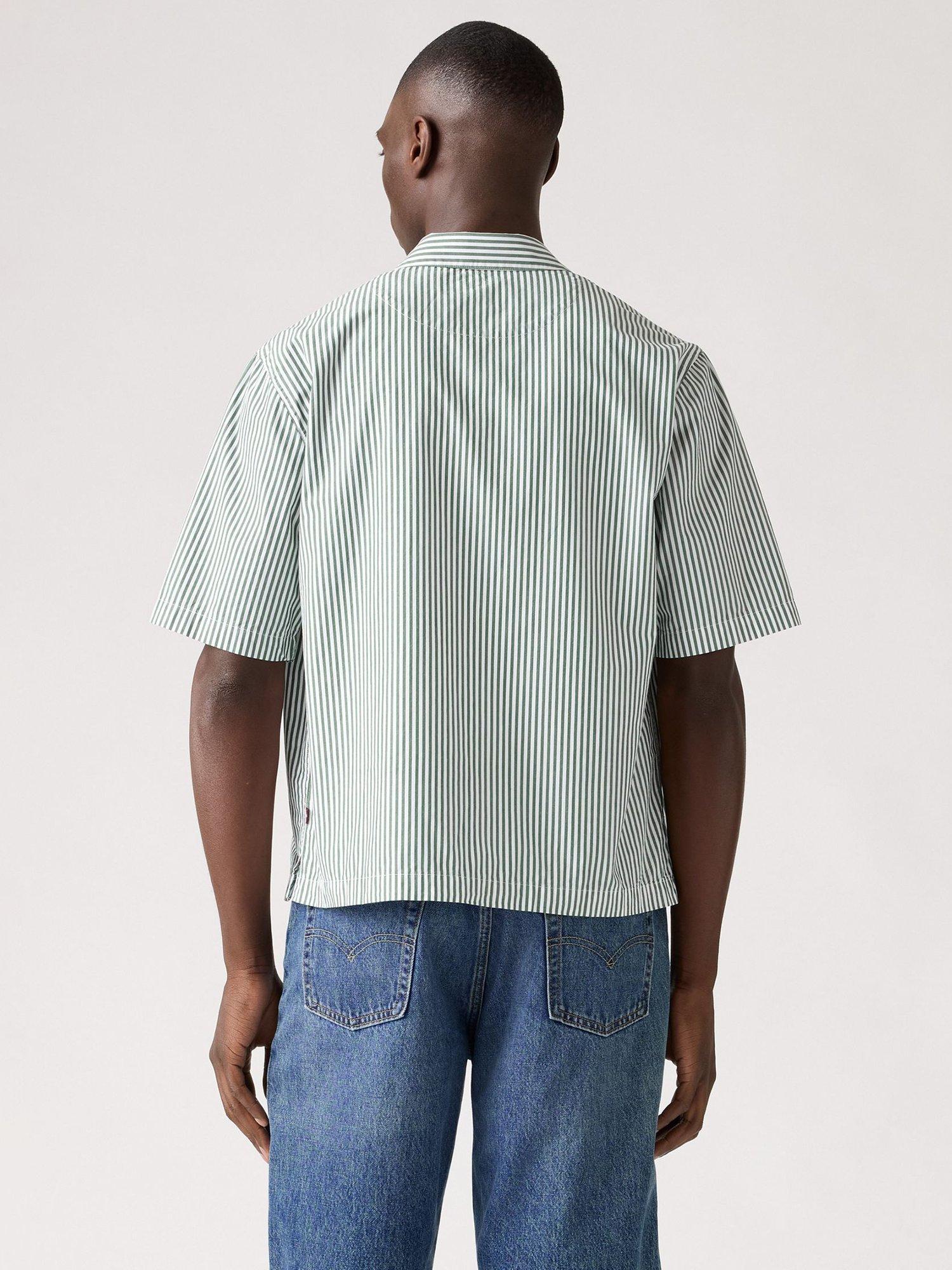 ジャケット・アウター GOD ONLY KNOWS CROPPED STRIPED SHIRT ジャケット・アウター GOD ONLY KNOWS CROPPED STRIPED SHIRT