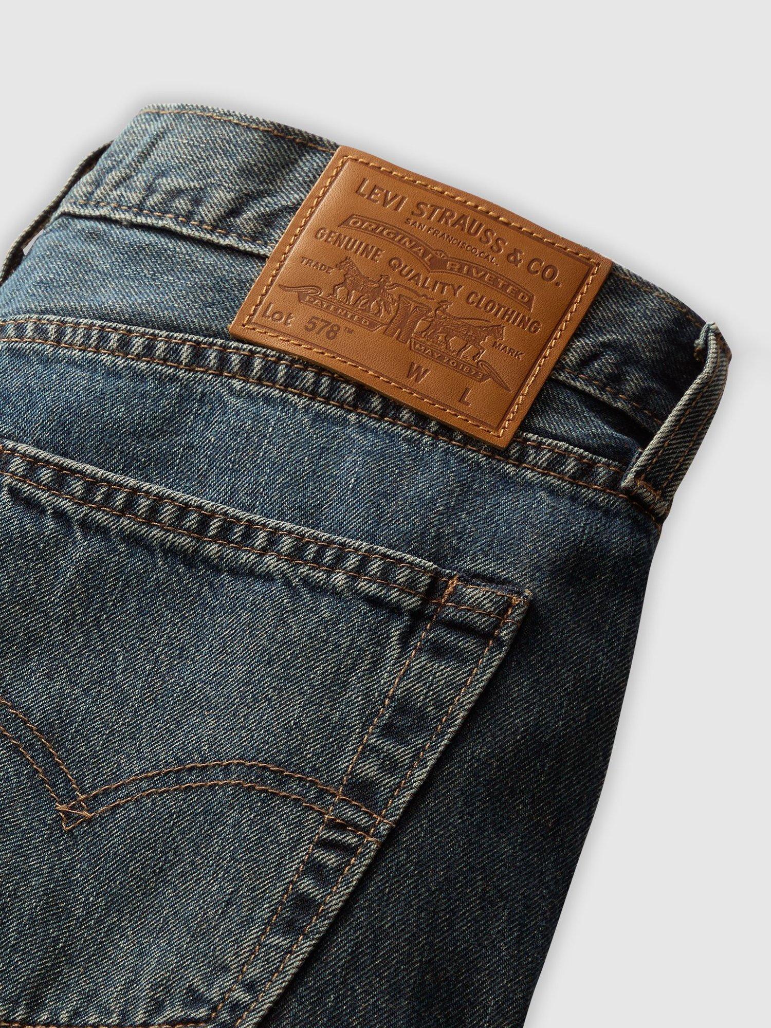 Product image 6 of 6, which shows Levi's 578 Cotton Baggy Denim Jeans, Blue, 30S