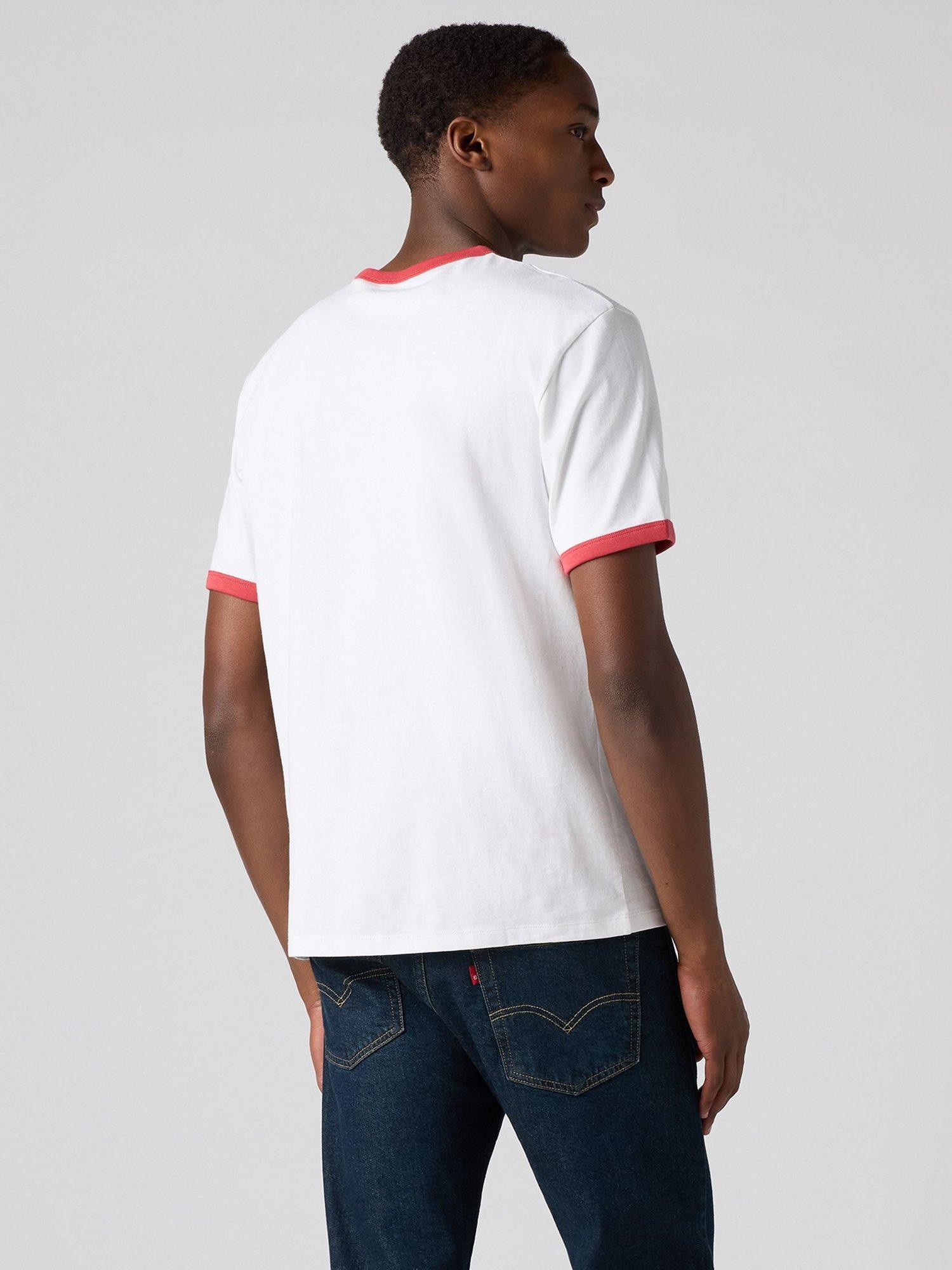 Product image 2 of 4, which shows Levi's Regular Fit Retro Ringer Graphic T-Shirt, White, S