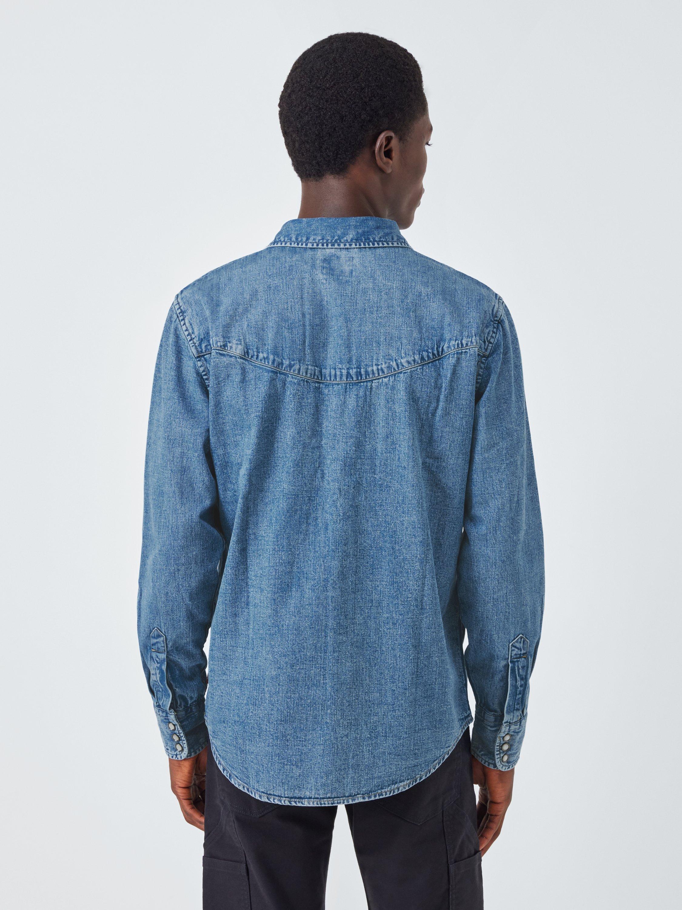 Product image 2 of 6, which shows Levi's Smiley Western Shirt, Indigo, M