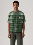Levi's Darlin Cotton Short Sleeve Workwear T-Shirt, Darlin Stripe