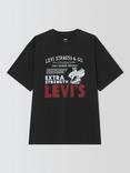 Levi's Cotton Regular Fit Short Sleeve Vintage Graphic T-Shirt, Poster Black
