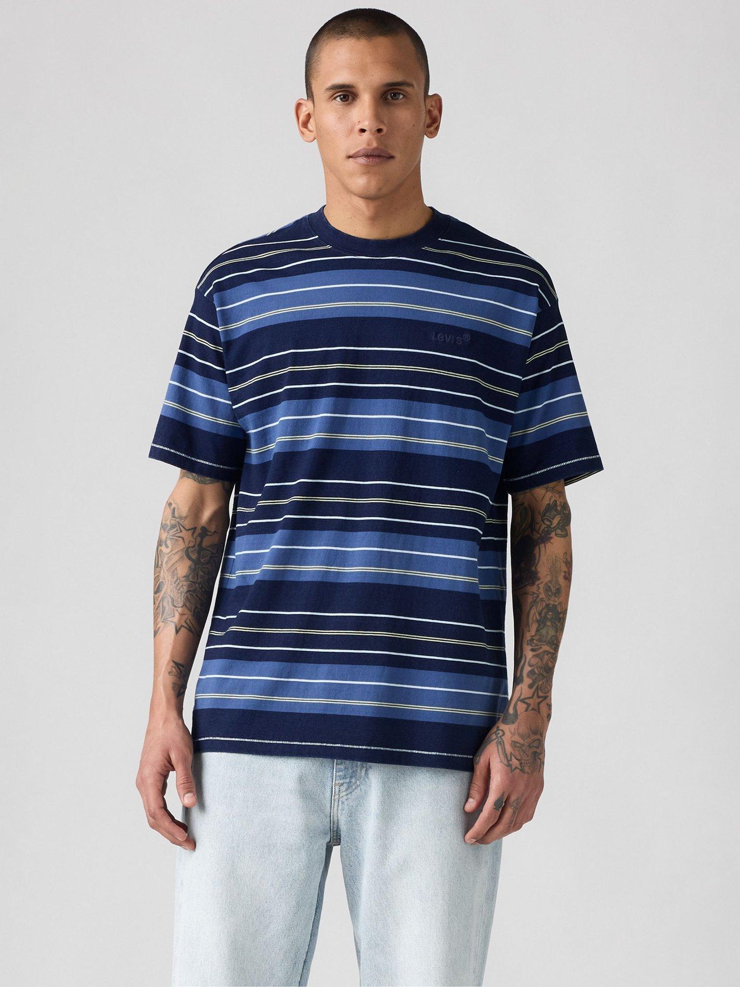 Levi's Regular Fit Red Tab Vintage Stripe T-Shirt, Corey Stripe