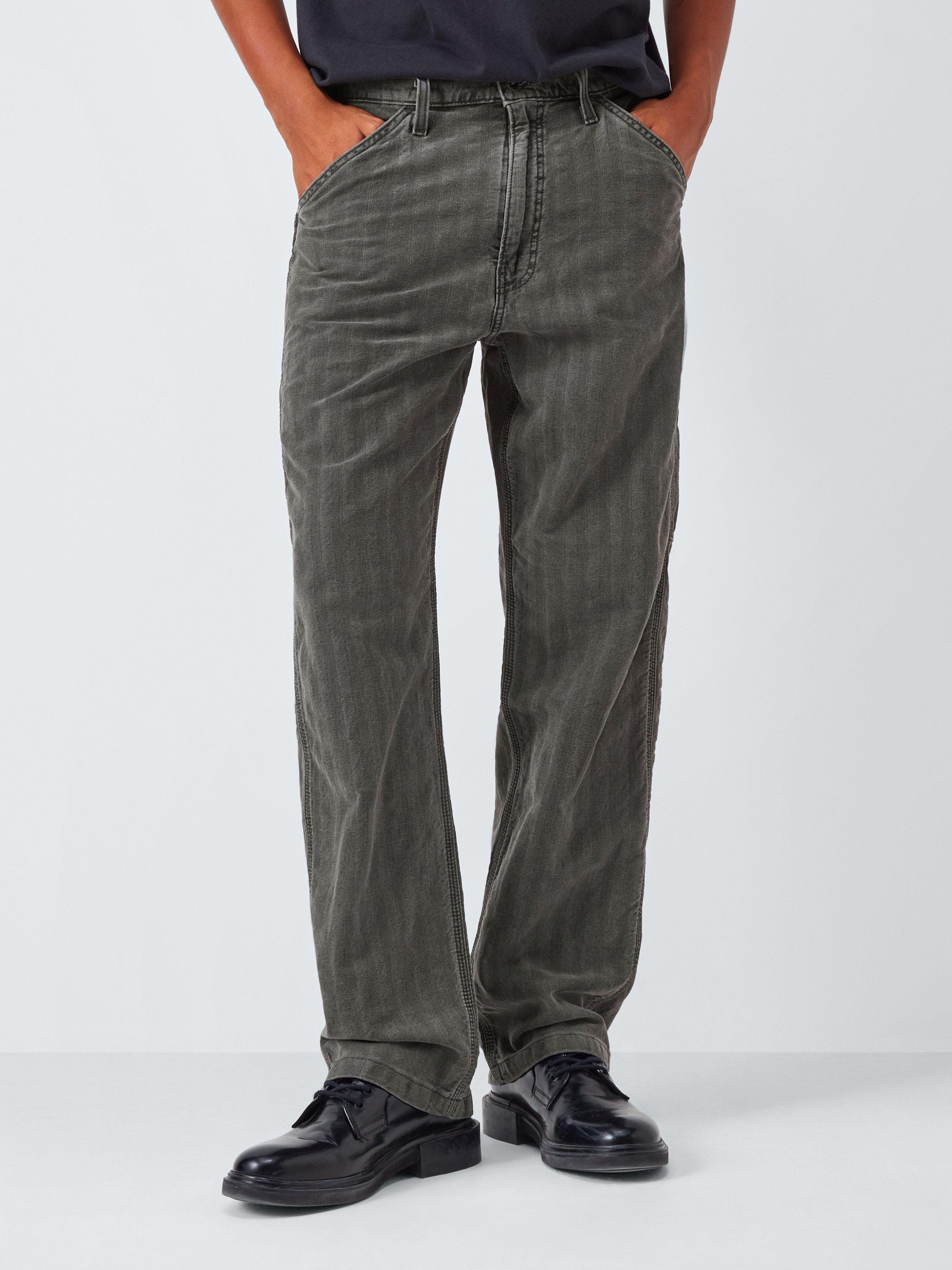 Product image 1 of 6, which shows Levi's 568 Loose Straight Carpenter Trousers, Double Duty, 32S