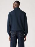 Levi's Quarter-Zip Neck Jersey Top, Navy Blazer