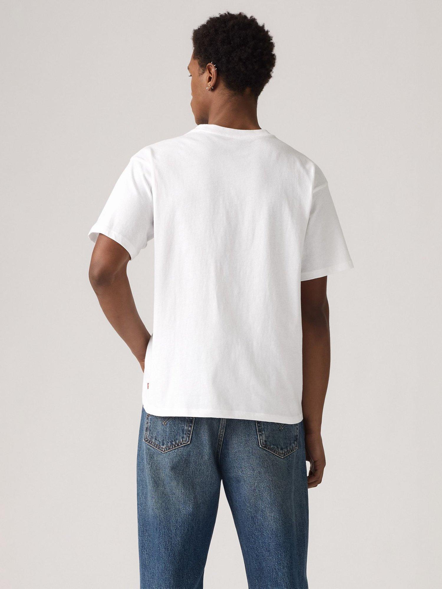 Product image 2 of 5, which shows Levi's Cotton Vintage Graphic Short Sleeve Crew Neck T-Shirt, Poster White, S