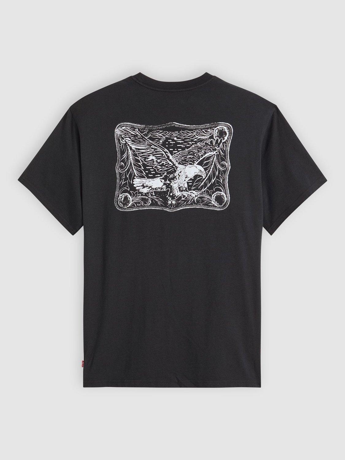 Product image 5 of 5, which shows Levi's Relaxed Short Sleeve Crew Neck Cotton T-Shirt, Eagle Buckle, S