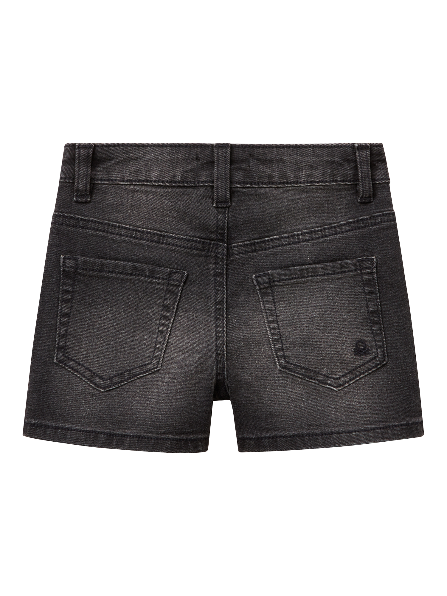 Product image 2 of 3, which shows Benetton Kids' Denim Shorts, Black, 11-12 years