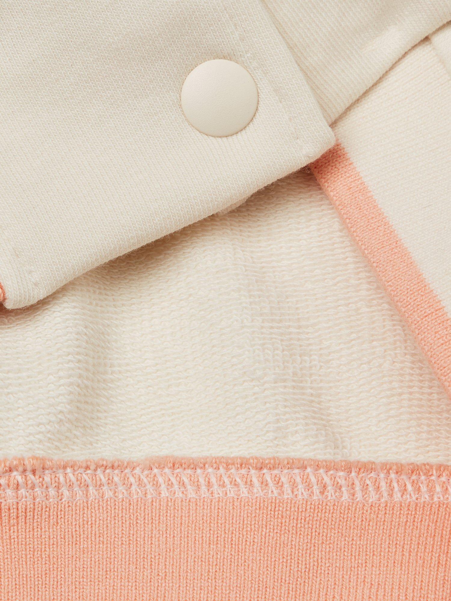Product image 3 of 3, which shows Benetton Kids' Cotton Blend Fleece Jacket, White Cream, 4-5 years
