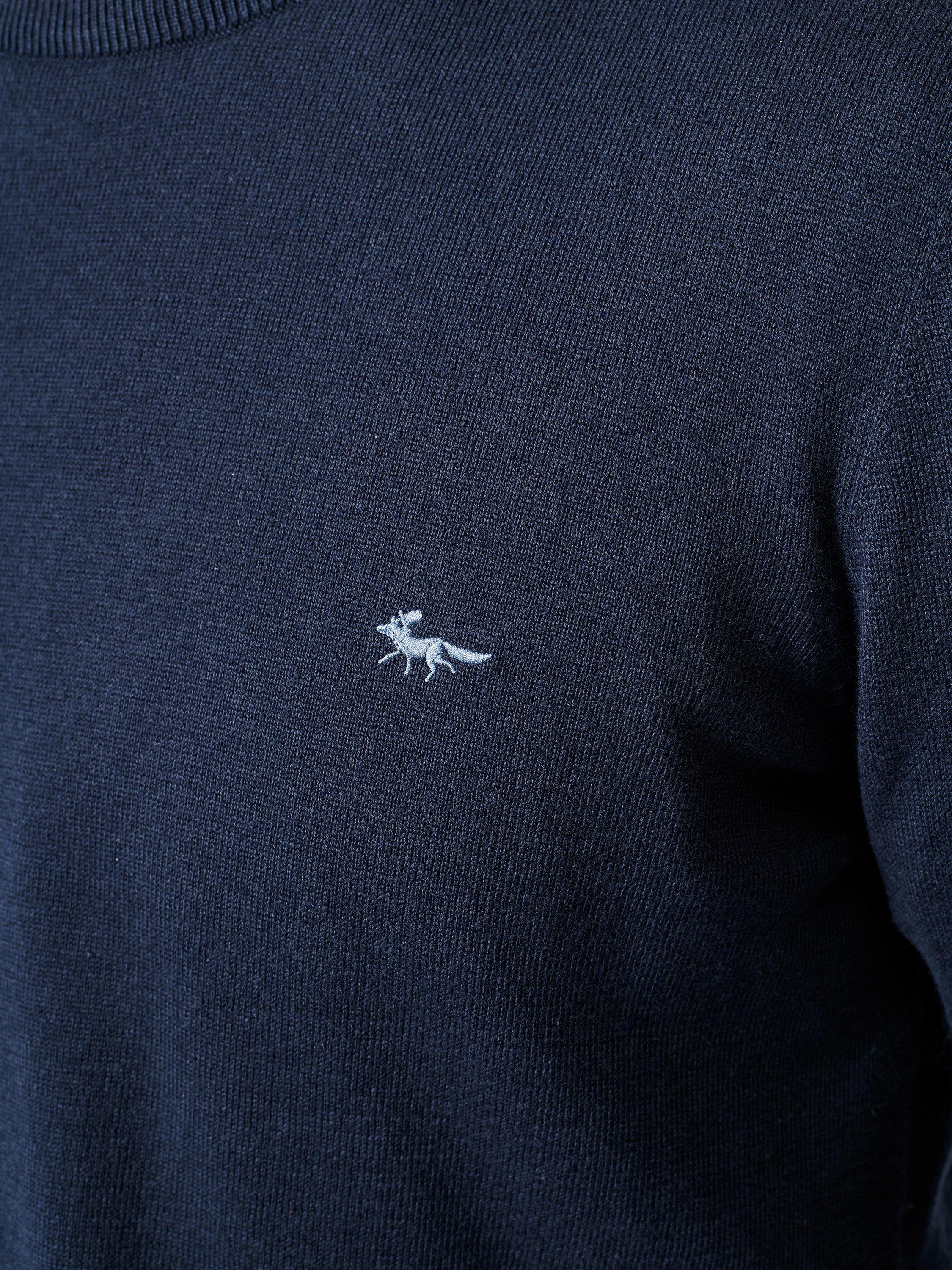 Product image 4 of 5, which shows Aubin Raven Cotton Crew Neck Jumper, Navy, S