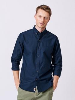 Aubin Alder Cotton Regular Fit Oxford Shirt, Navy