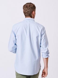 Aubin Alder Cotton Regular Fit Oxford Shirt - view 2, Pale Blue