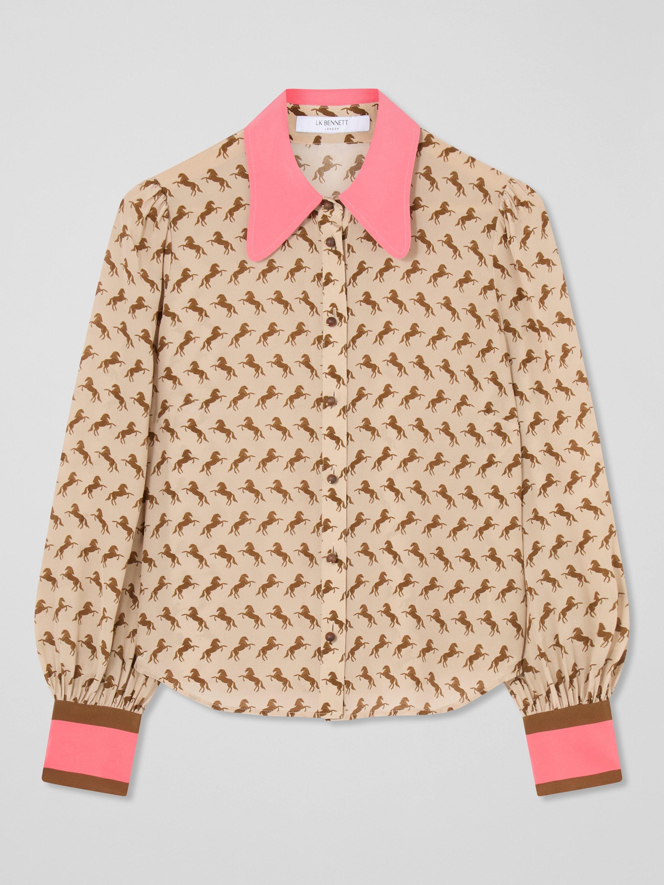 Product image 5 of 5, which shows L.K.Bennett Sonya Blouse, Multi, 10