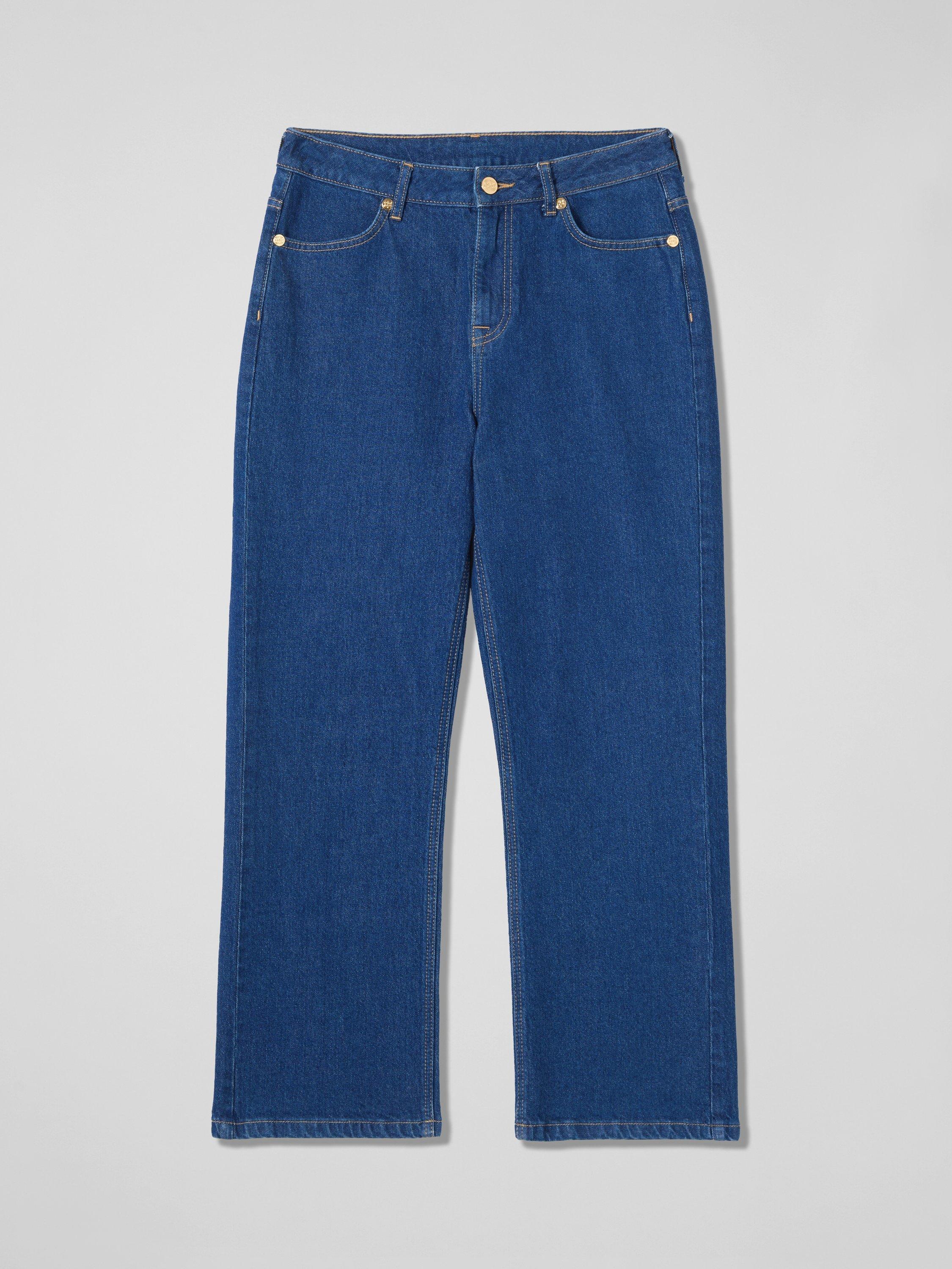 Product image 5 of 5, which shows L.K.Bennett Willow Wide Leg Jeans, Indigo, 8