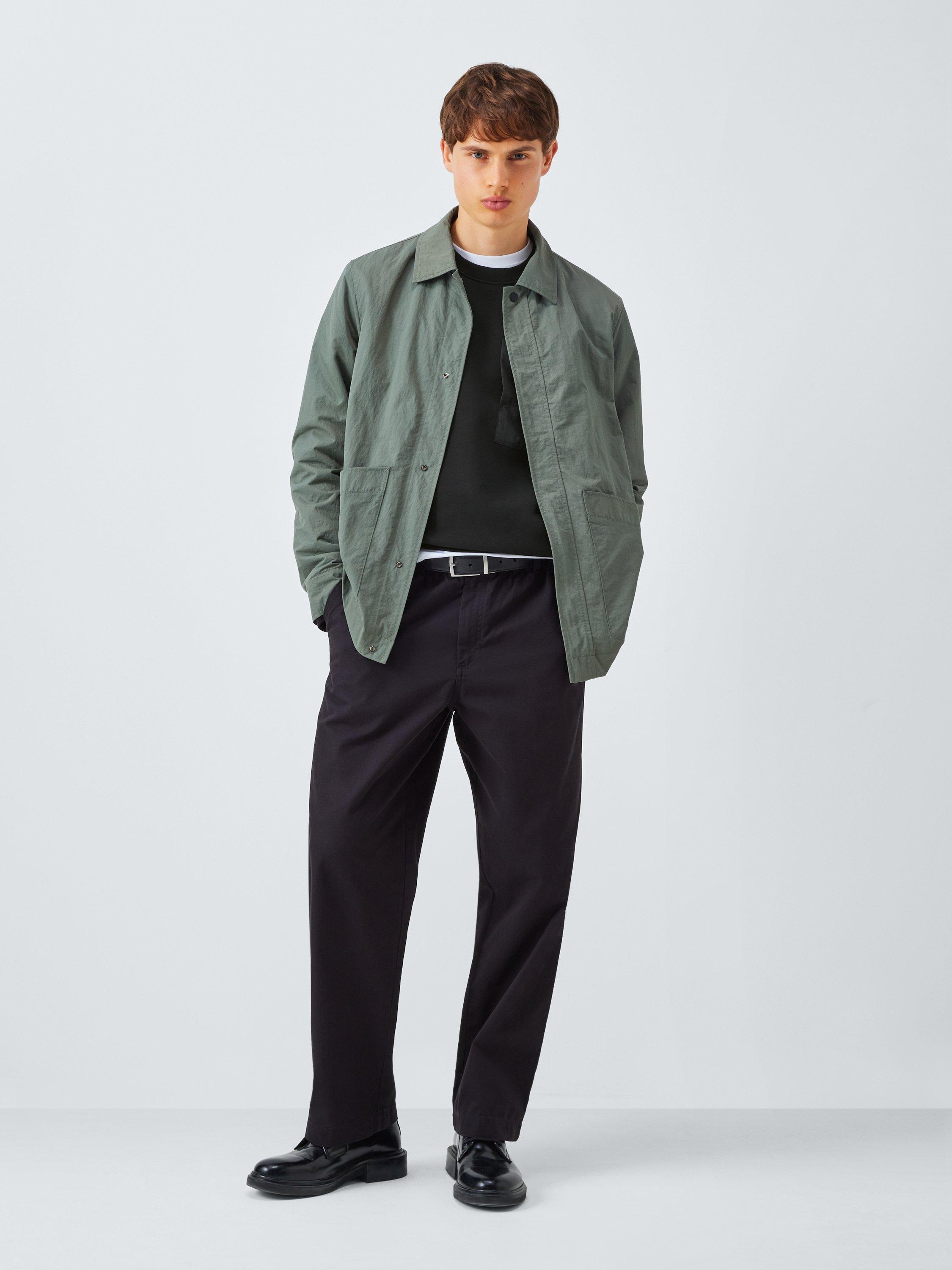 Product image 3 of 6, which shows Kin Crew Neck Cotton Blend Sweatshirt, Black, S