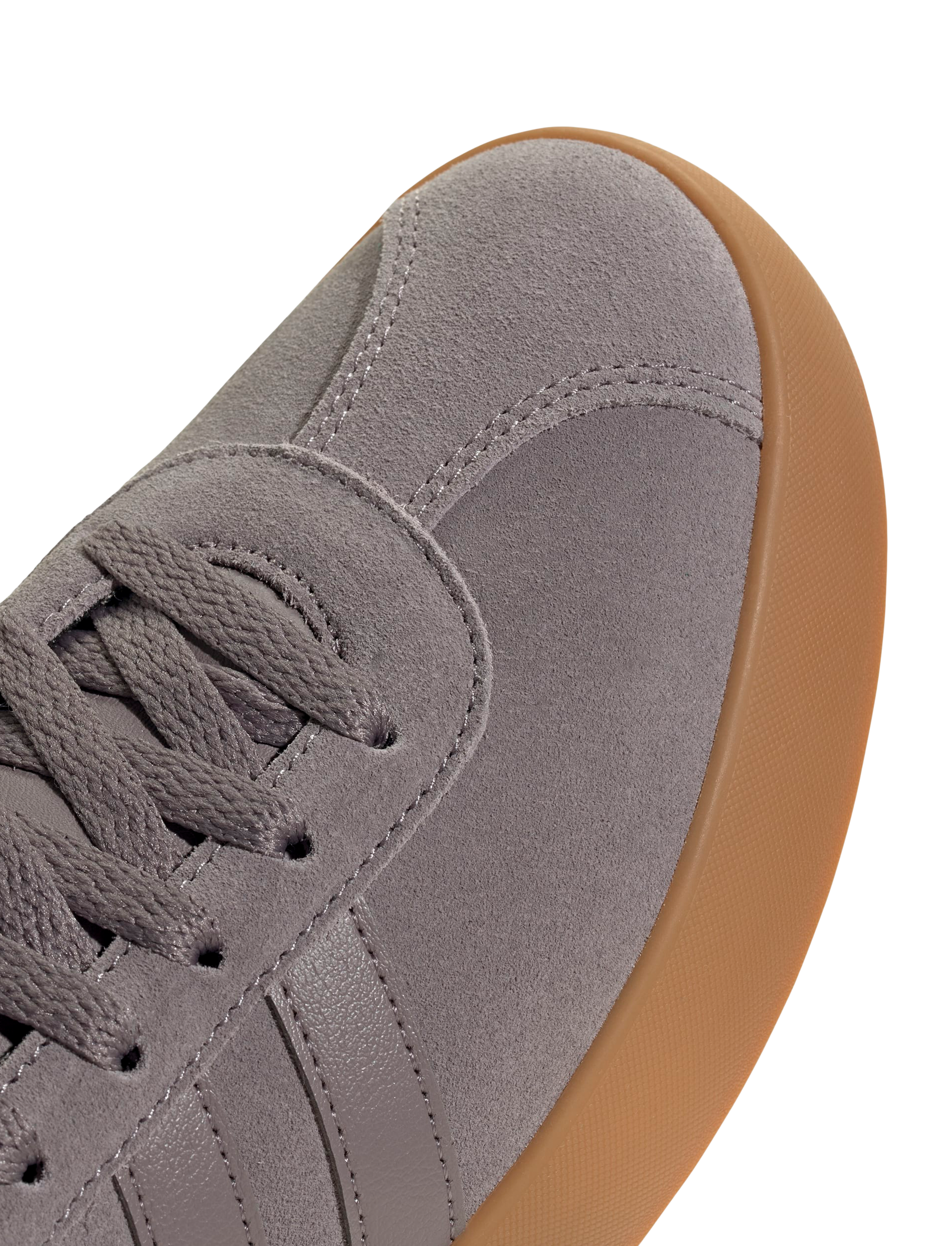Product image 4 of 5, which shows adidas VL Court Leather Lace Up Trainers, Grey, 7