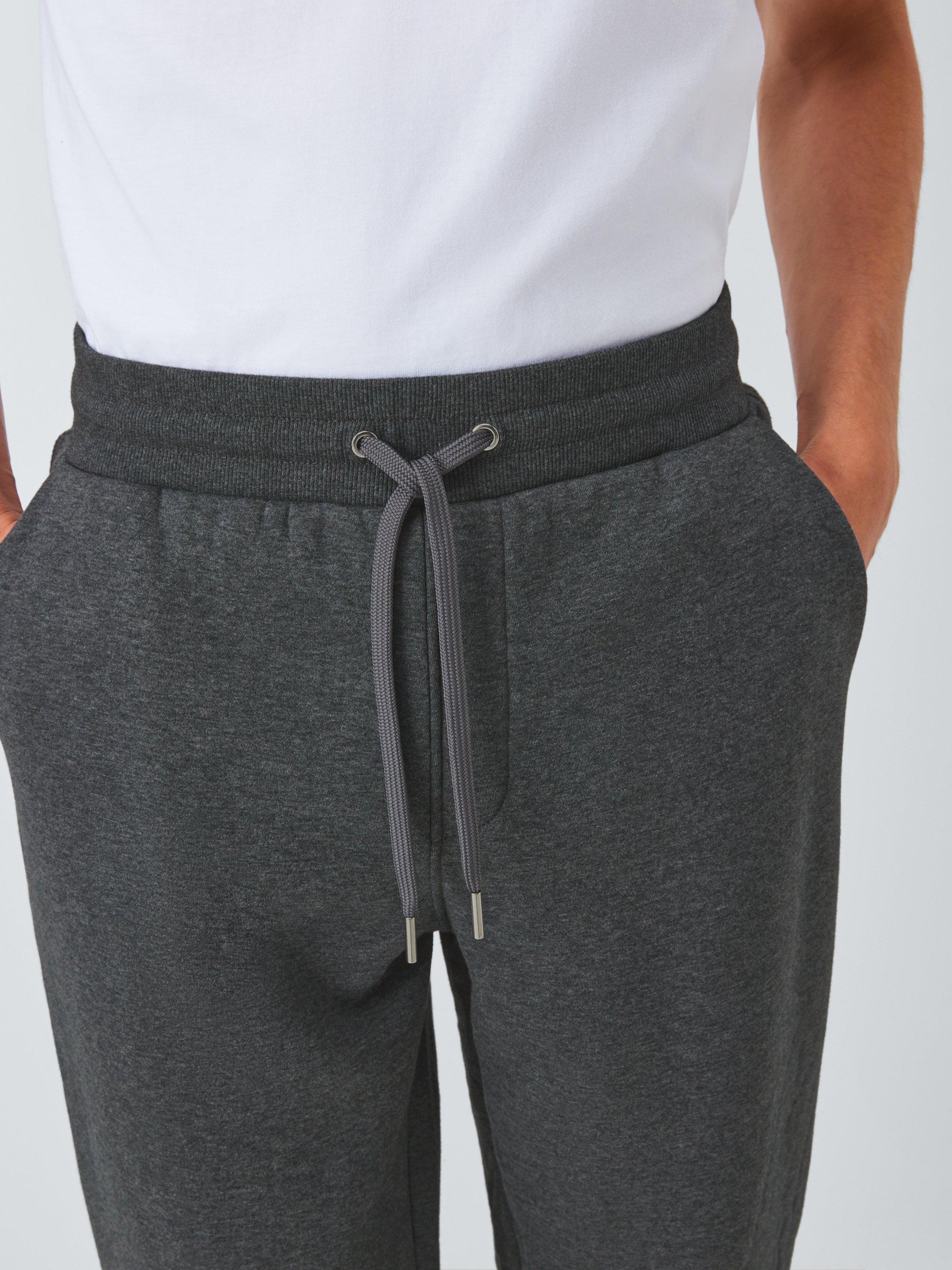 Product image 5 of 6, which shows John Lewis Fleece Lined Lounge Joggers, Grey Charcoal, M
