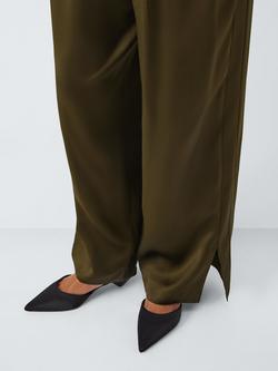 John Lewis Cooper Pointed Cone Heel Mary Jane Court Shoes - view 2, Black