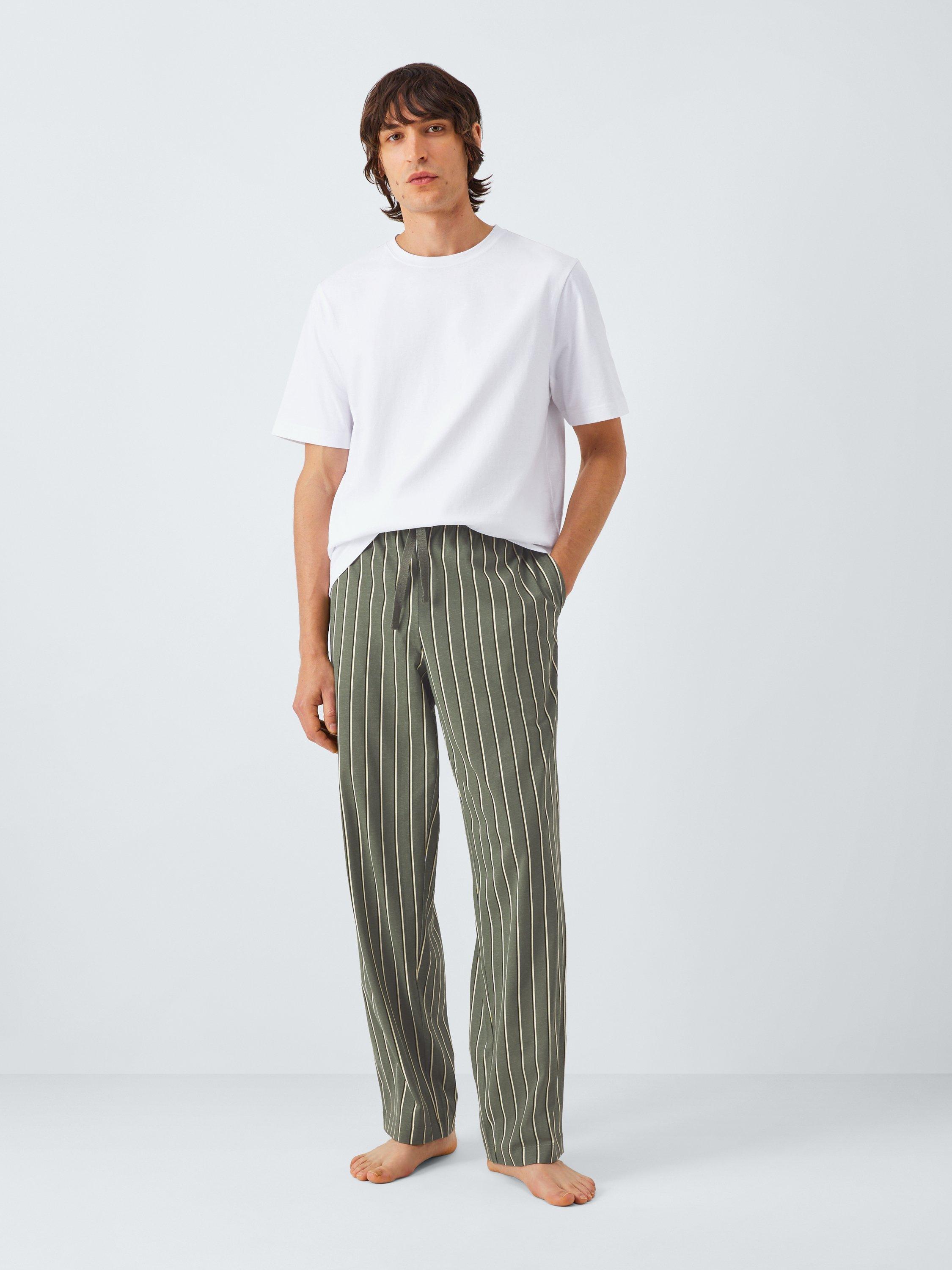 Product image 3 of 5, which shows John Lewis Cotton Jersey Short Sleeve Pyjama Set, White, XL