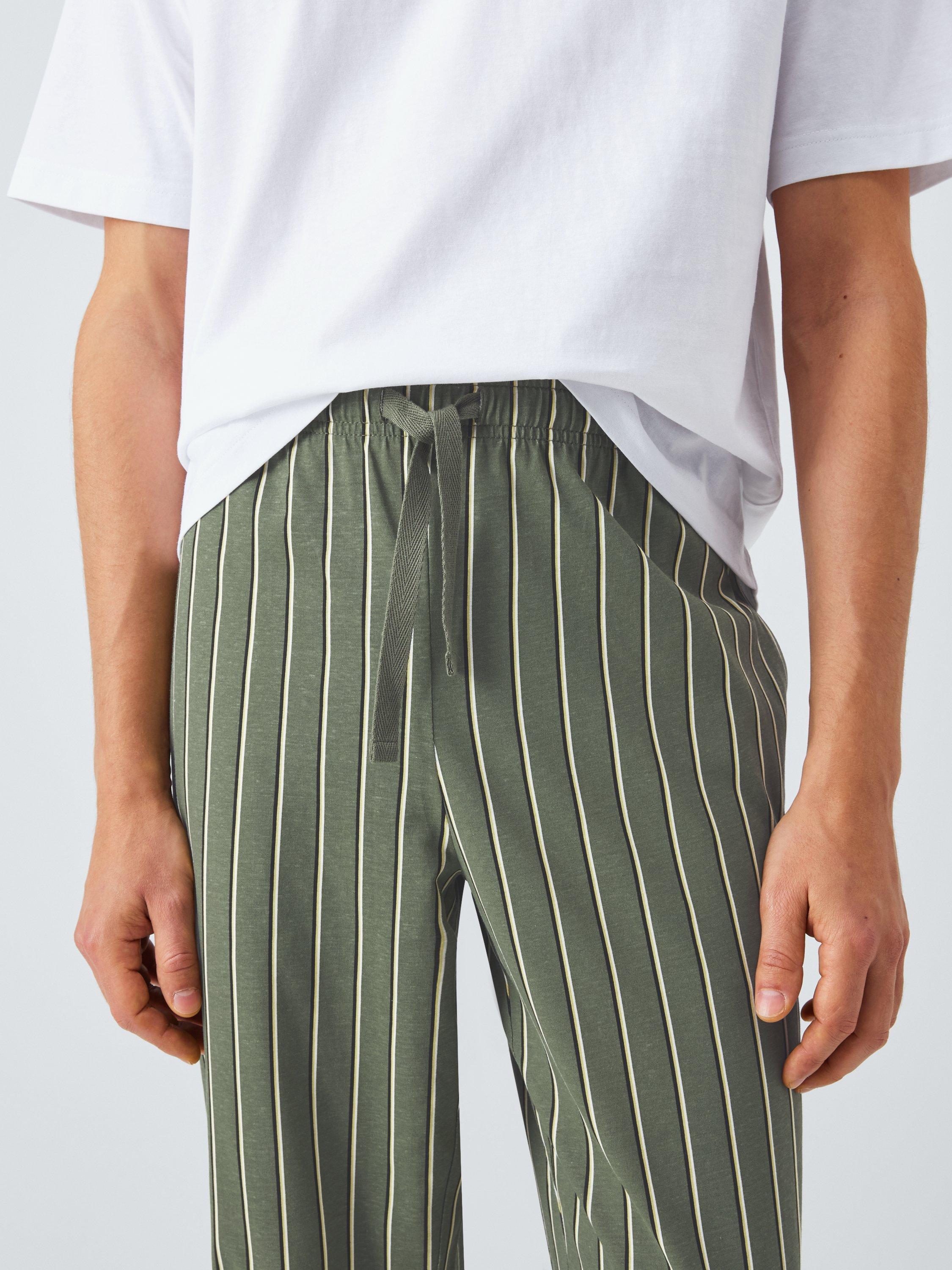 Product image 5 of 5, which shows John Lewis Cotton Jersey Short Sleeve Pyjama Set, White, XL