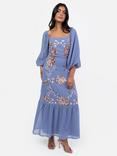 Maya Deluxe Nature Embellished Front Midaxi Evening Dress