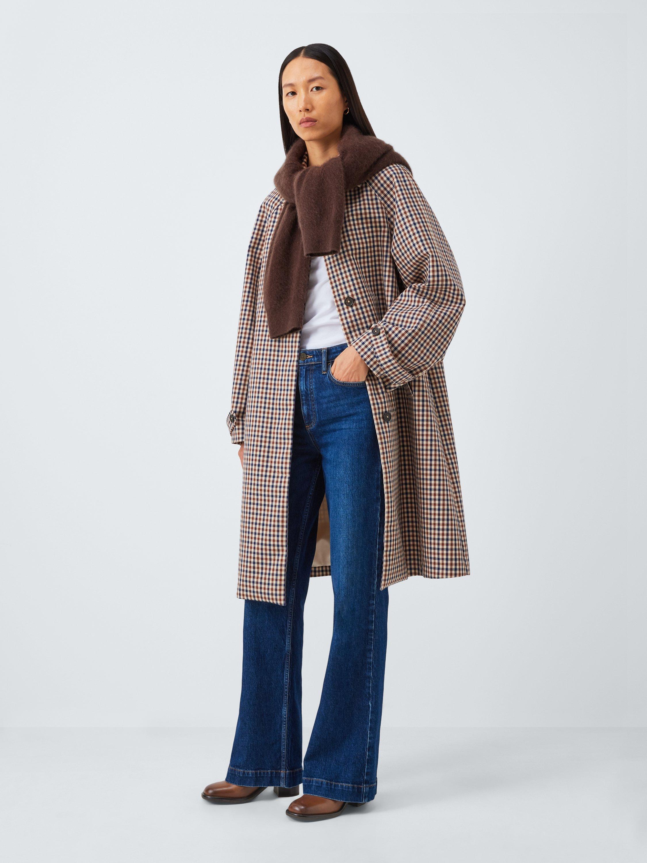 Product image 6 of 6, which shows John Lewis Saffron Leather Block Heel Pull On Day Ankle Boots, Brown, 8