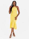 Maya Deluxe Halterneck Lace Midi Sheath Dress
