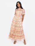 Anaya With Love Floral Sequin Midaxi Dress, Geo Print