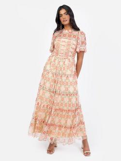 Anaya With Love Floral Sequin Midaxi Dress, Geo Print, Geo Print