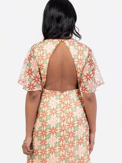 Anaya With Love Geometric Floral Maxi Dress, Geo Print - view 2, Geo Print