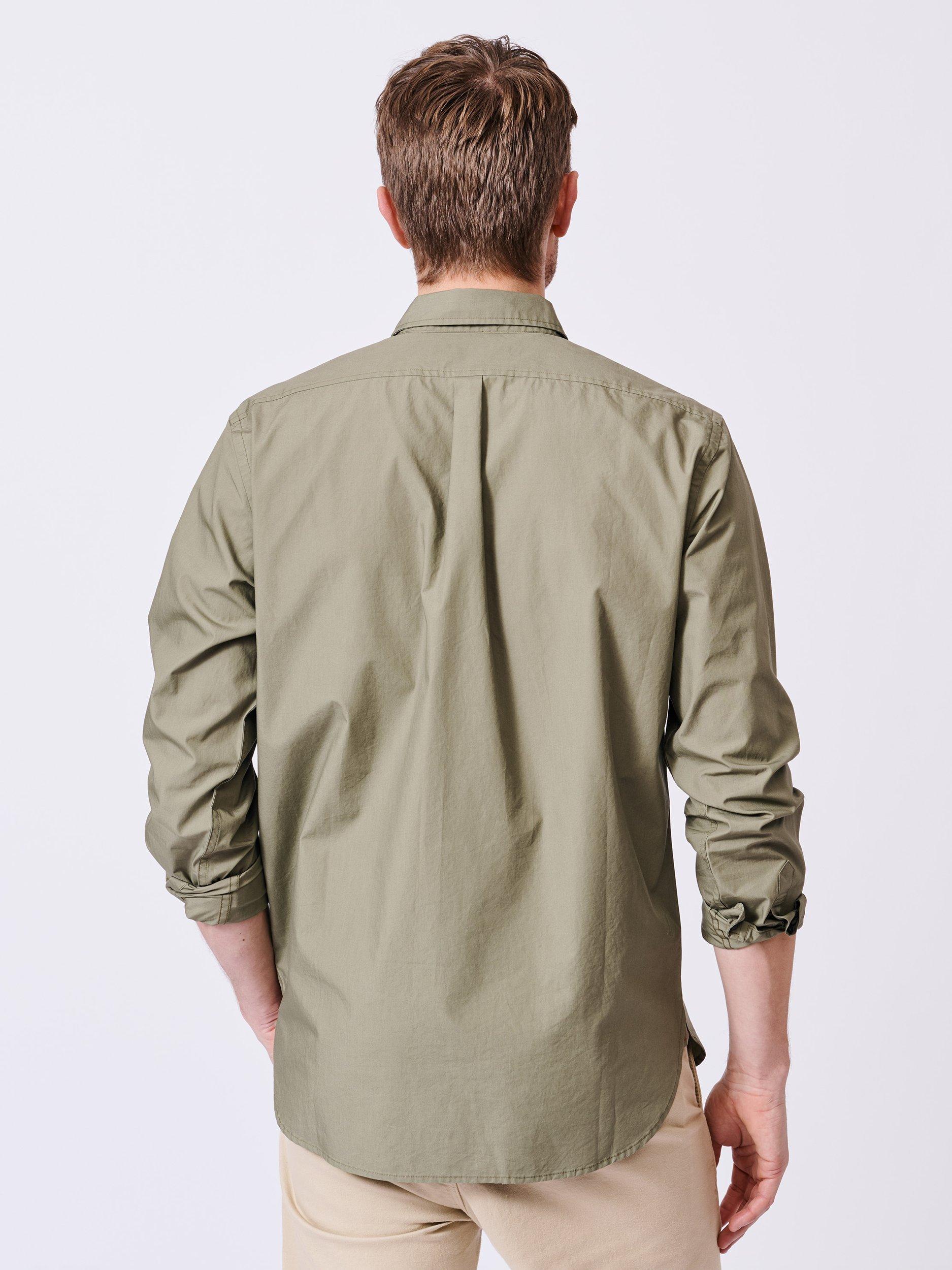 Product image 2 of 7, which shows Aubin Chase Cotton Shirt, Khaki, S