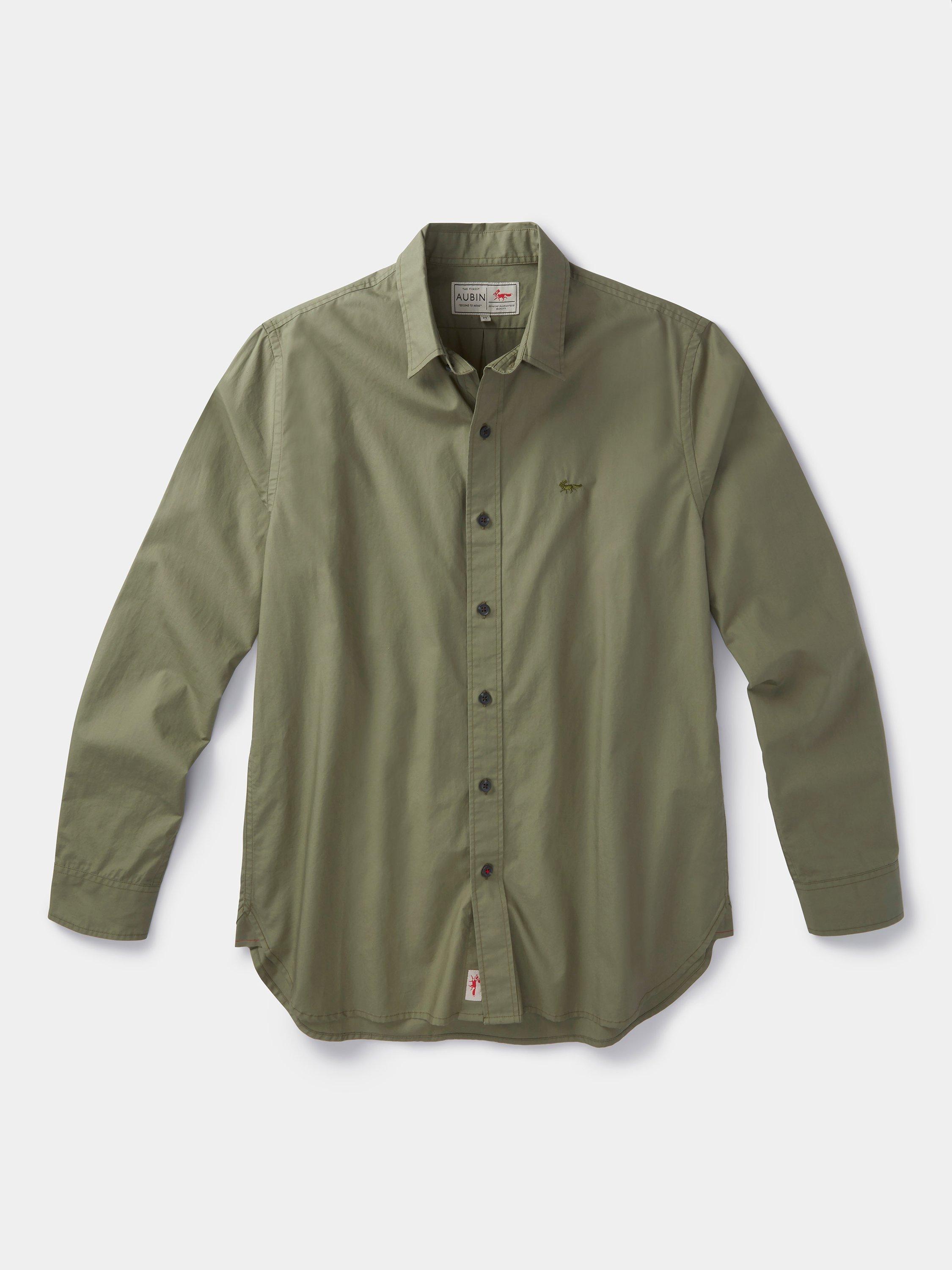Product image 7 of 7, which shows Aubin Chase Cotton Shirt, Khaki, S