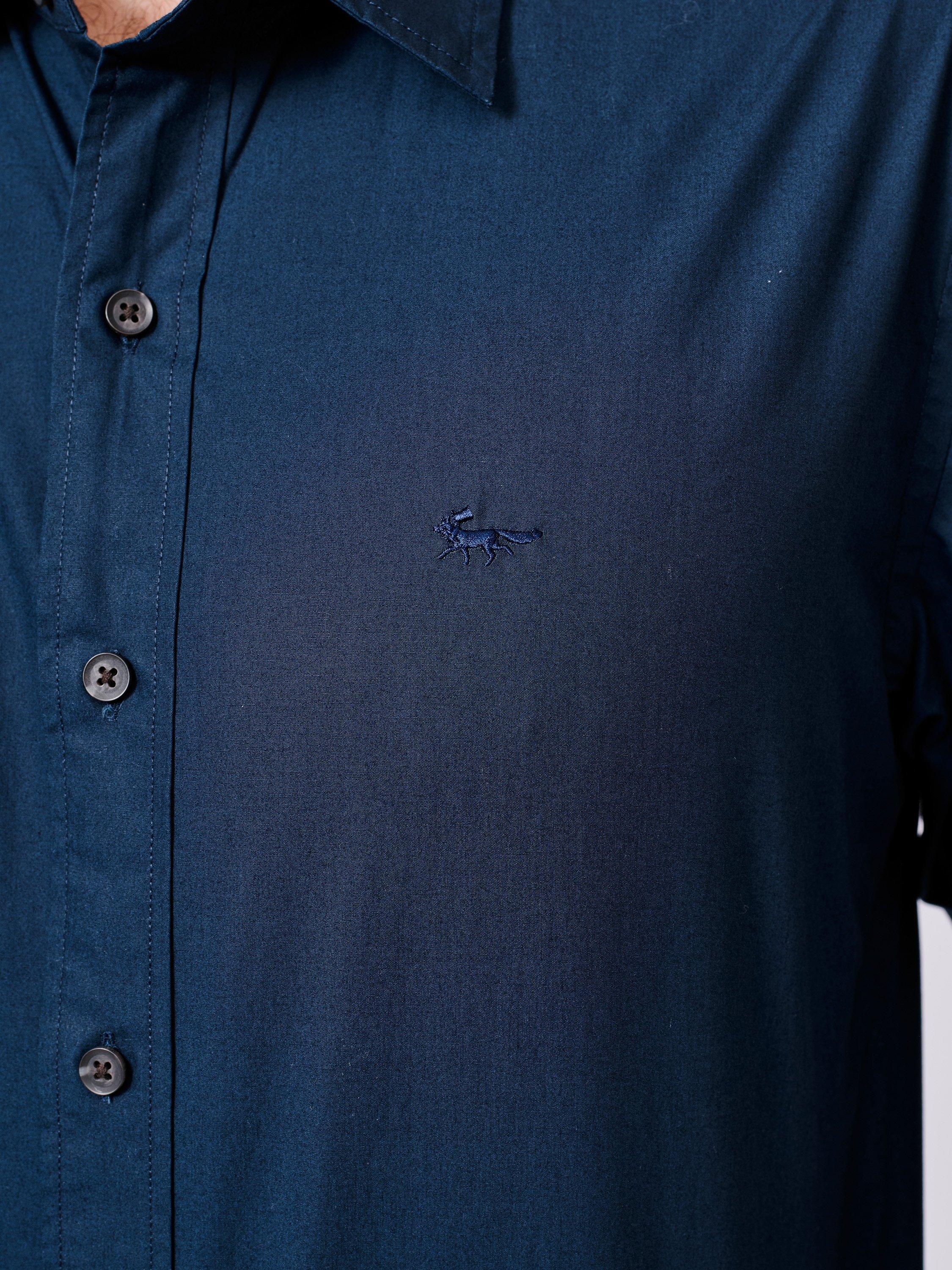 Product image 5 of 7, which shows Aubin Chase Cotton Shirt, Navy, S